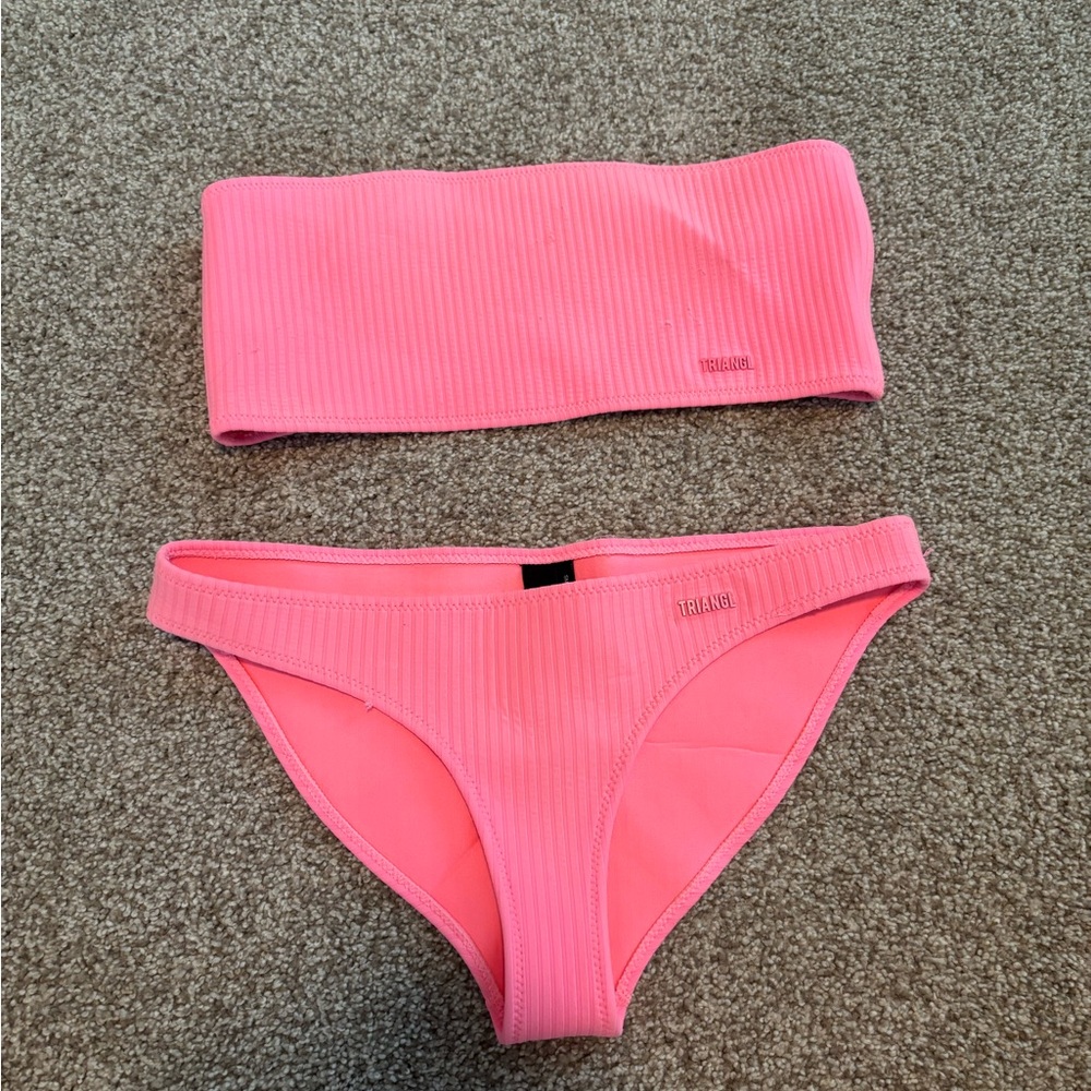 Triangl Pink Bikini Set